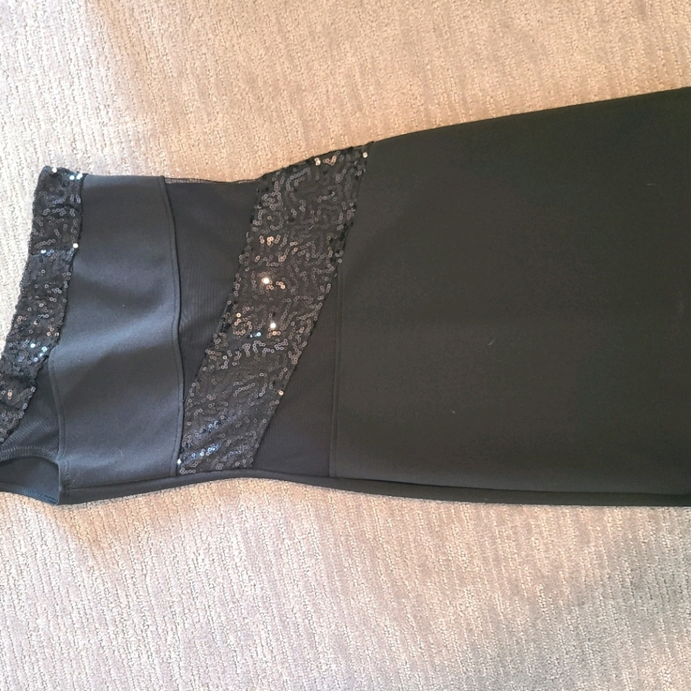 Black mini dress